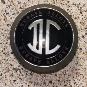 105-c-cap 2 Crave Wheels Chrome / Black Custom Wheel Center Cap # 1