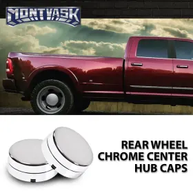 Mmo11081 2014mmotor Fit For 03-17 Dodge Ram 3500 1-ton Dually Rear Wheel Hub Center Caps Silver