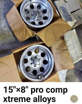 2extreme 121501580 15x8 6 Lug Extreme Chrome Modular Wheels Great Shape Cap Lugs 350. Obo