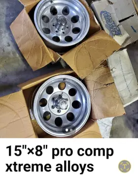 121501580 2extreme 15x8 6 Lug Extreme Chrome Modular Wheels Great Shape Cap Lugs 350. Obo