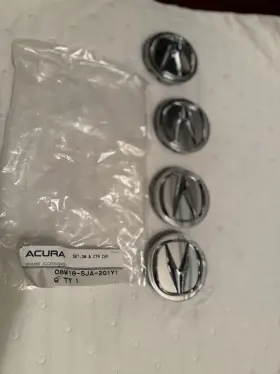 08w18-sja-200r1 Acura New Genuine Wheel Center Cap Chrome 2005-2016 Oe 08w18sja200r1