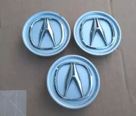 44732-sja-a90 Acura Rl 05-08 Aluminum Plastic Center Chrome Wheel Cap Oem 3 Caps