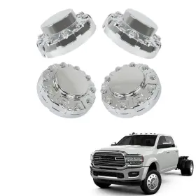 1260042 Aftermarket 4pcs Two Front&two Rear Wheel Center Hub Caps For Dodge Ram 4500 5500 2019-2021