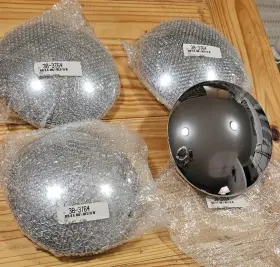 38-3764 Aftermarket Products Baby Moon Center Caps Chrome 9 Inch
