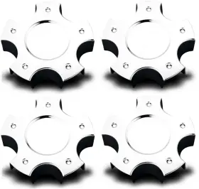 560-5089 Aftermarket Products New Replacement Center Hub Caps Set For 2000-2002 Chevy Camaro 16 Inch Chrome Wheels