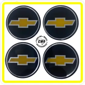 560-8022 Aftermarket Products 9c1 Emblem Badge Rally Wheel Center Hub Caps 65mm Yellow / Gold C-1500 Truck 90-96