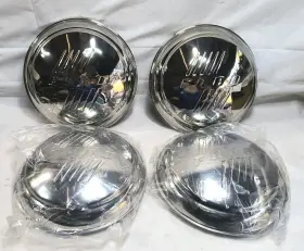 911-49605 Aftermarket Products Ka8011 1940-1948 Ford Inch Beanie Hub Caps Baby Moon Hubcaps Set Of 4 New