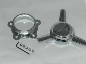 Tk-12 Aftermarket 1 American Racing 2-1/4 Inch Or 2-1/8 Spacing Spinner Tribar Wheel Rim Center Cap