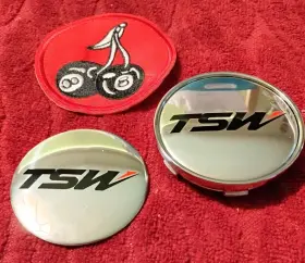C-031 Afternarket 1 Tsw Custom All Chrome Wheel Center Cap Extra Stick On Emblem #c 031