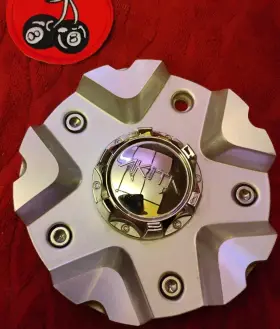 C10485 Akita 1 Wheels Chrome On Silver Machined Custom Wheel Center Cap. #10485 C10485 Akita 1 Wheels Chrome On Silver Machined Custom Wheel Center Cap. #10485