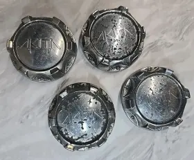 C10410 Akita Wheels Chrome Wheel / Rim Center Cap - Full Set Of 4 C10410 Akita Wheels Chrome Wheel / Rim Center Cap - Full Set Of 4