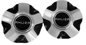 Pcw3b-60g Akuza Wheels Gloss Black Custom Wheel Center Cap Caps # / 0848 2pc