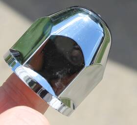 Alcoa 000190 Hug-a-lug 1 1/16 Inch Chrome Hex Lug Nut Cover
