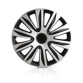 Altertrim 719986465405 16 Inch Universal Wheel Rims Cover Hubcaps Car Truck Suv Set Of 4 Silver And Black