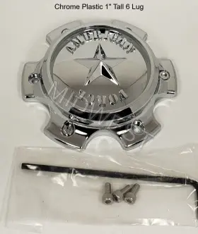 Afx362 American Force Wheels New Chrome Plastic Short 6 Lug Wheel Center Cap W Screws