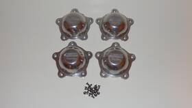 American Racing 10843 Torq Thrust Ii Polished Center Cap Set With 20 Screws