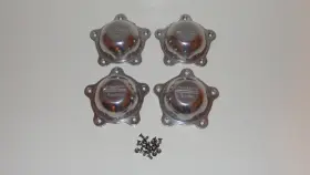 10843 American Racing Torq Thrust Ii Polished Center Cap Set With 20 Screws
