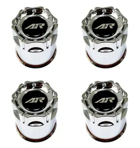 1327000016 American Racing 4 Chrome Center Caps For 5/6l Xd300 Pulley Xd301 Turbine Ar901
