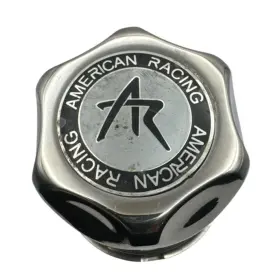 1330001s American Racing Wheel Center Hub Cap Chromed Metal 3.27 Inch Push Thru