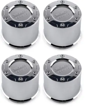 1342100041c American Racing Set Of 4 Snap-on 5-lug 6-lug Chrome Center Cap 3.42 Inch