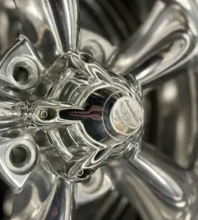 3535393c4 American Racing New Nos Torq Thrust Ii Billet Aluminum Hollow Point Center Caps