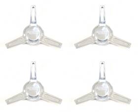 American Racing 4427403501-a 4 Chrome Wheel Center Hub Caps For 5lug Vn427 Shelby Cobra