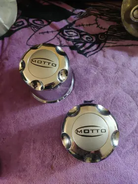 51500010 American Racing Moto Pop-in Chrome Center Caps Mt