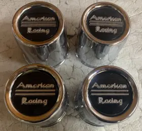 899056 American Racing Used Set Of 4 Push Through Center Caps