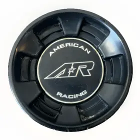 930c03 American Racing Used Gloss Black Snap In Wheel Center Cap