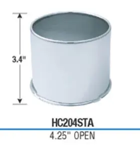Hc204sta American Racing Chrome Open Center Cap Gorilla Auto Push Through 4.25 Inch Bore New