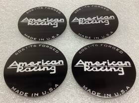 American Racing Vfcapflat17 4 Wheel Rim Center Cap Flat Emblem Logo Sticker Decal 2 1/2 Inch Dia