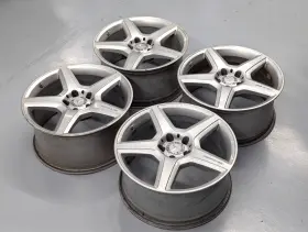6602 Amg A211 401 Mercedes Benz W211 E350 E550 18 Inch Genuine Factory Oem Silver Wheels Rims Set