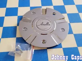 31157 Anella Wheels # . New Chrome Wheel Center Cap W/bolts 64 Qty. 1