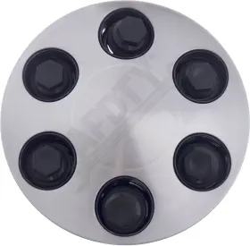 010122 Apdty Wheel Center Cap - Brushed Aluminum Look