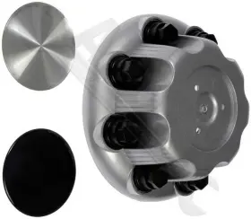 010130 Apdty Replacement Silver Plastic Wheel Center Cap With Lug Nut Covers 8-lug