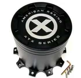Ax845l145 Atx Series By American Racing Matte Black Center Cap Bolt Closed For 5/6l Ax756 Slab Ax845l145 Atx Series By American Racing Matte Black Center Cap Bolt Closed For 5/6l Ax756 Slab