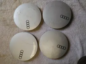 853601165 Audi Lot Of 4 Oem Center Hub Cap Silver 853601165 Audi Lot Of 4 Oem Center Hub Cap Silver