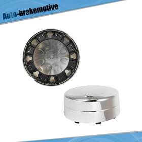 Auto-brakemotive Br178931tv01 2 Rear Silver Wheel Center Hub Caps For 2003-2009 2010 Dodge Ram 1-ton Dually