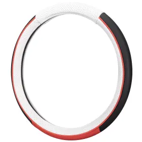 Sw533818-1 Auto Drive Sport Red Faux Leather Universal Steering Wheel Cover