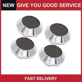 Automall Tech 726215608182 Universal 67mm 6 Lugs Car Tyre Wheel Center Hub Caps W Emblem Sticker Pack Of 4