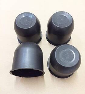 Automotive Authority 701231041601 4 Black Trailer Wheel Hub Center Cap 4.25 Inch Diameter Travel Camper Rv By