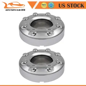 Apc841731001 Autopartsclub 2018 2 Front Chrome Center Hub Cap For Ford F-350 Super Duty Dually 2005-2017 Xl
