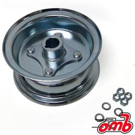 Azusa 1032 5 Inch Wheel Steel Assembly With 1 Live Axle Hub 2 Piece Rim 3 3/8 Wide