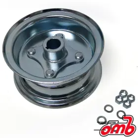 1032 Azusa 5 Inch Wheel Steel Assembly With 1 Live Axle Hub 2 Piece Rim 3 3/8 Wide