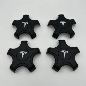 Lkt0060-bk Bartoo 18 Inch For Tesla Model 3 17-22 4pcs Wheel Center Hub Cap Cover Rim Caps
