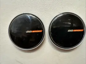 Cap845s Bb Sport Wheels Pair Black Custom Wheel Center Cap