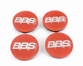Hw58071062.4 Bbs 70mm Red/silver 3d Floating Center Caps Set Of 4
