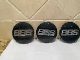 P5624237 Bbs Wheel Center Caps 70mm Genuine Emblem Silver 3d Logo 3pcs