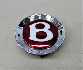 3w0601159m Bentley Continental Gt Gtc And Flying Spur Red Wheel Center Cap - Genuine