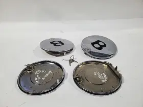 580.be1r91 Bentley 1991 Turbo R Oem Set Of 4 Center Caps Some Wear On Key Hole